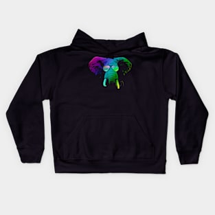 Cool DJ Elephant With Sunglasses Kids Hoodie